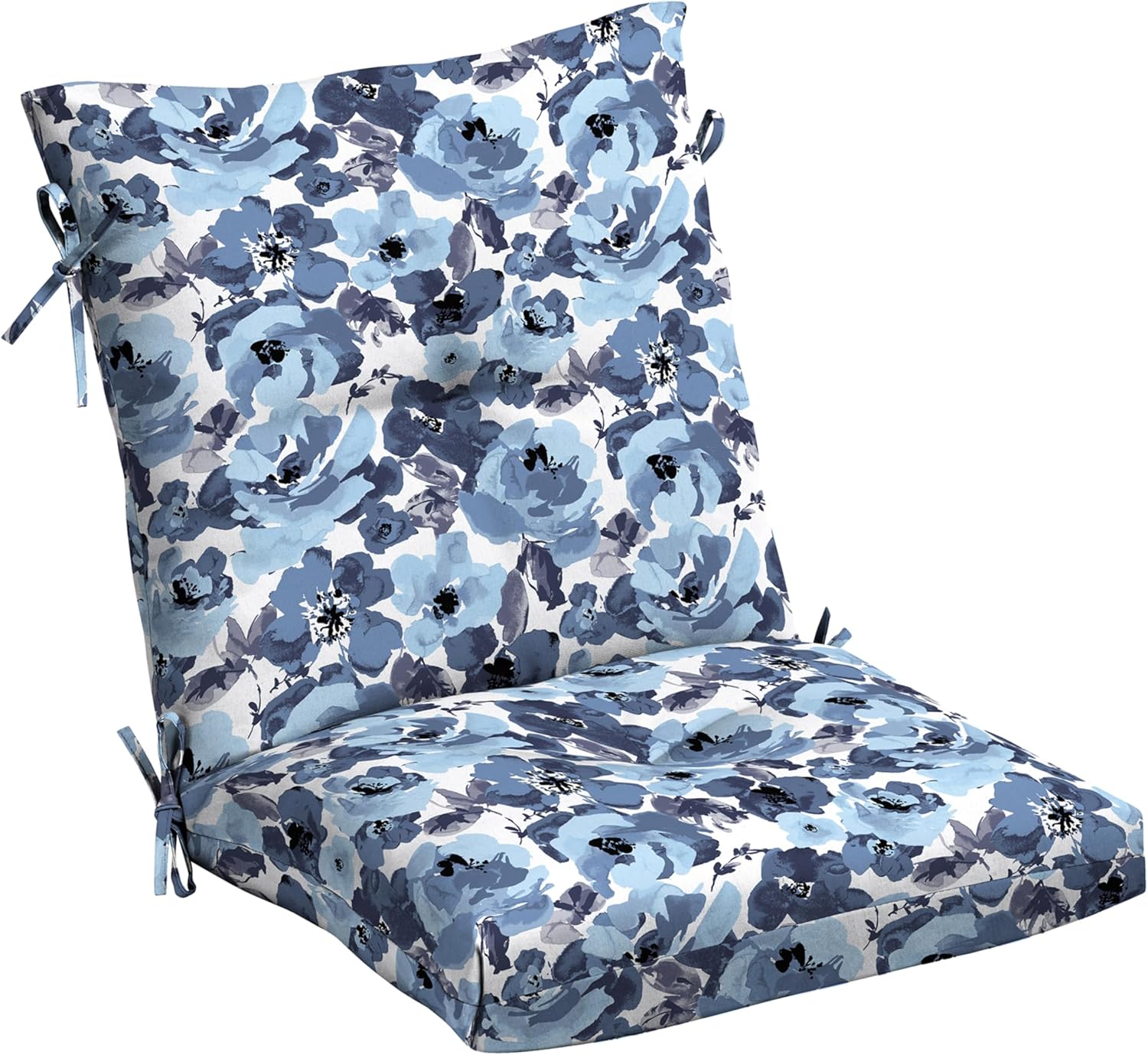 Arden Outdoor Plush Modern Tufted Blowfill Dining Chair Cushion