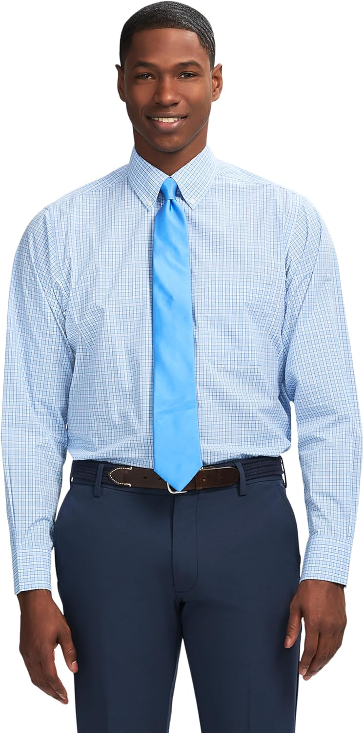 IZOD Men's Dress Shirt Regular Fit Long Sleeve for Every Occasion