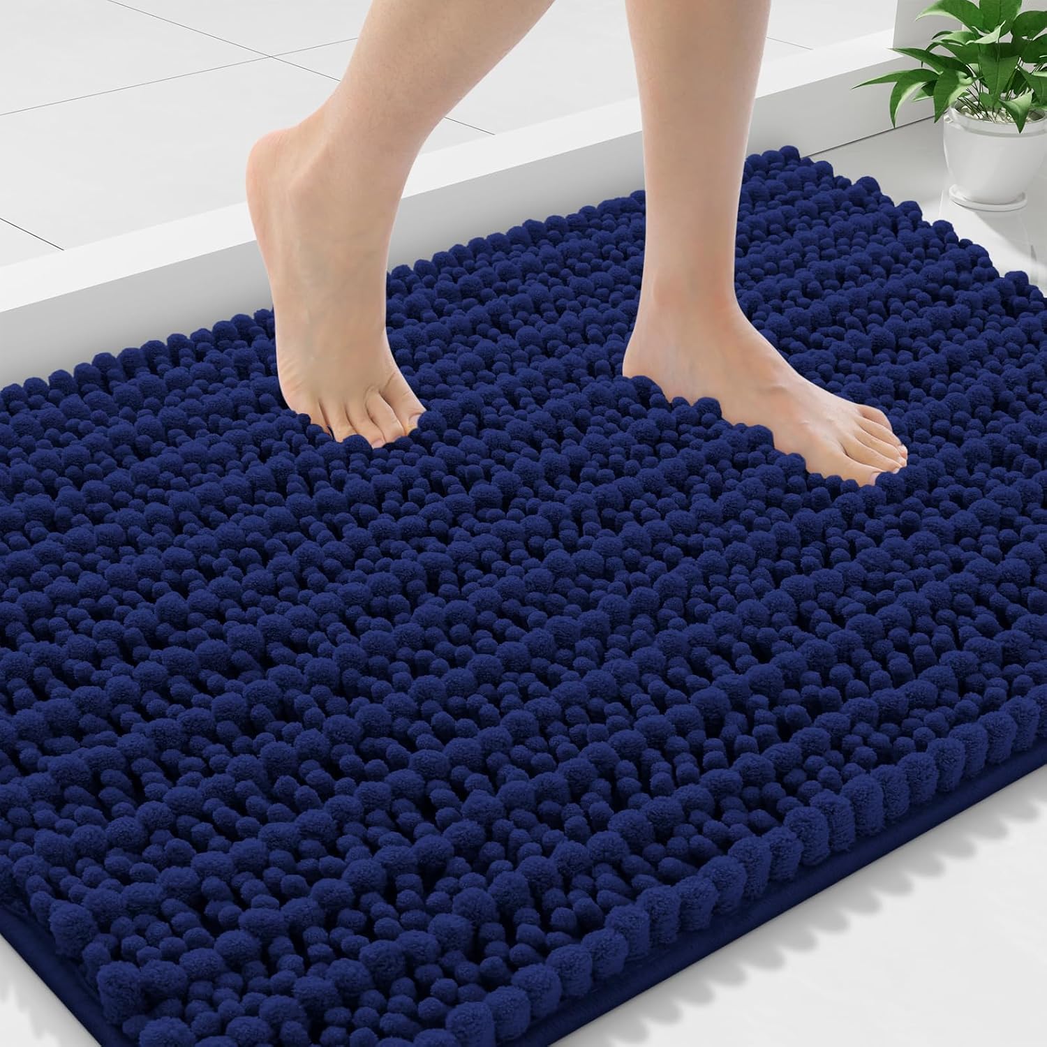 Smiry Bathroom Rugs Mat 36x24 - Soft Absorbent Chenille Mats
