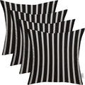 Sunbrella Square Throw Pillows Set of 4 20in x 20in - Durable Outdoor