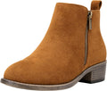 Women's 905 Suede Ankle Boots - Low Heel Comfortable Short Booties