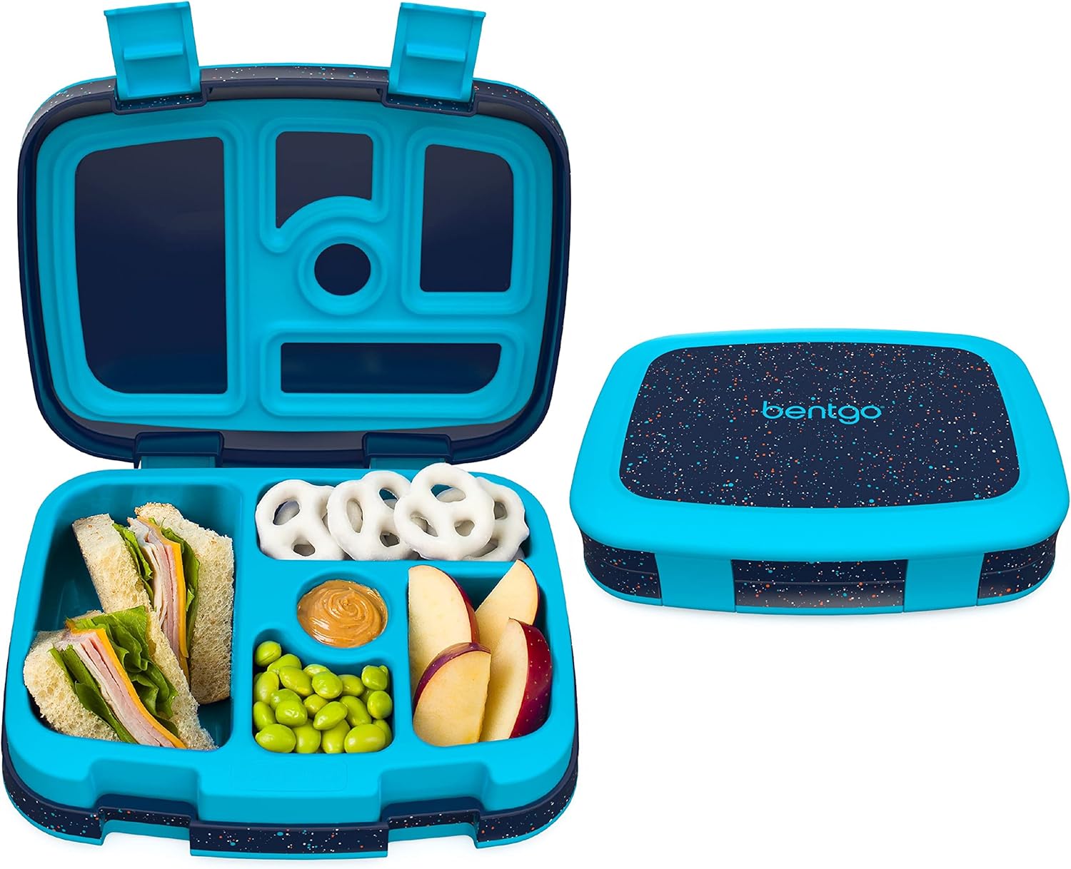 Bentgo Kids 5-Compartment Lunch Box for School - Confetti Design