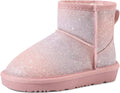 Girls Boys Snow Boots with Faux Fur Lining - Classic Warm Kids Boot