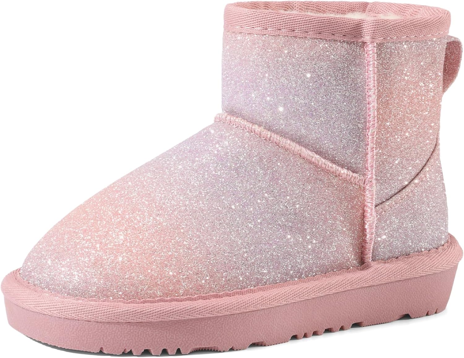 DREAM PAIRS Kids Winter Ankle Faux Fur Lined Snow Boots
