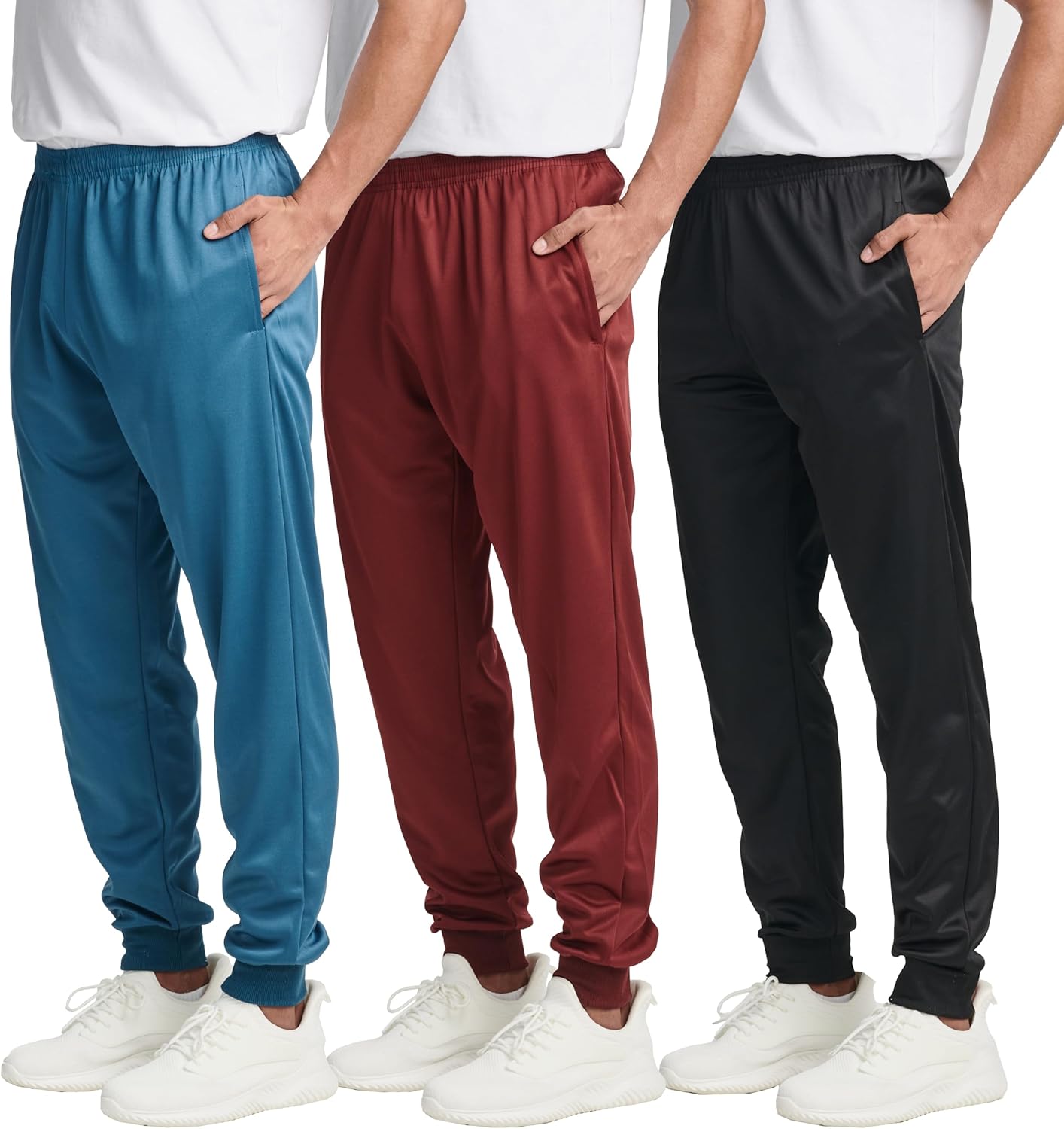 Men's Tricot Active Jogger Fleece Lined Sweatpants for Comfort