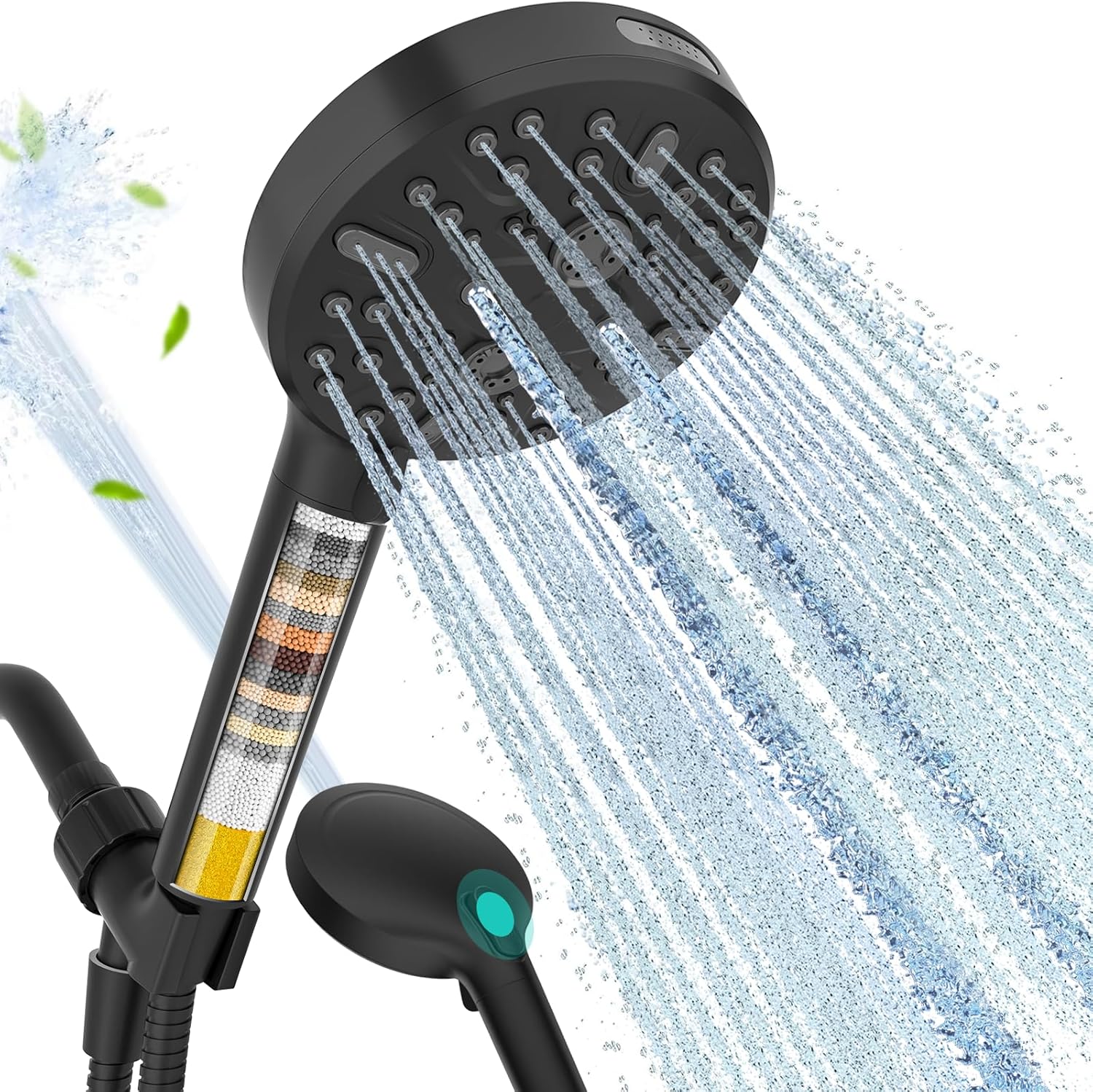 Cobbe Filtered Shower Head with 9 Spray Modes for Hard Water