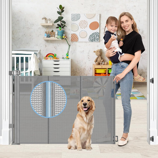 Retractable Baby Gates for Pets and Kids - Safe and Versatile