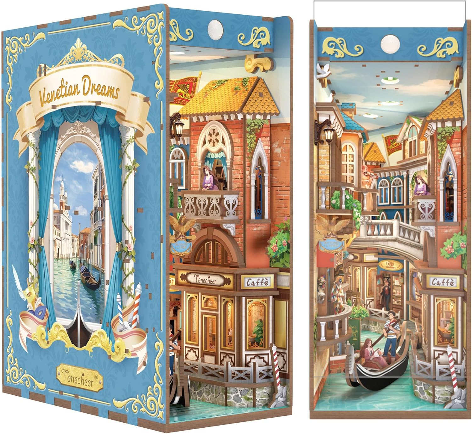 Tonecheer DIY Book Nook Kit: Venetian Dreams Miniature House