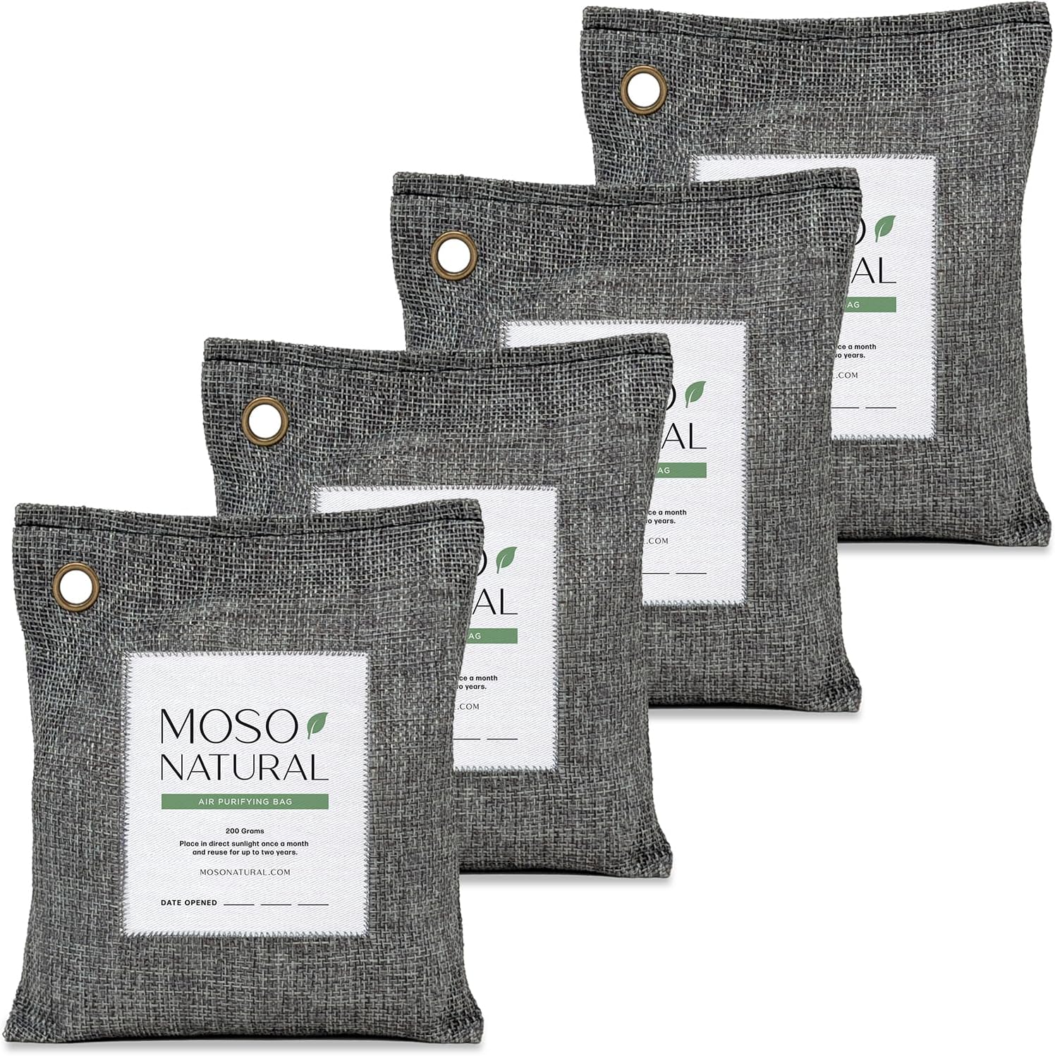 Moso Natural Air Purifying Bag 200g - Premium Charcoal Odor Absorber