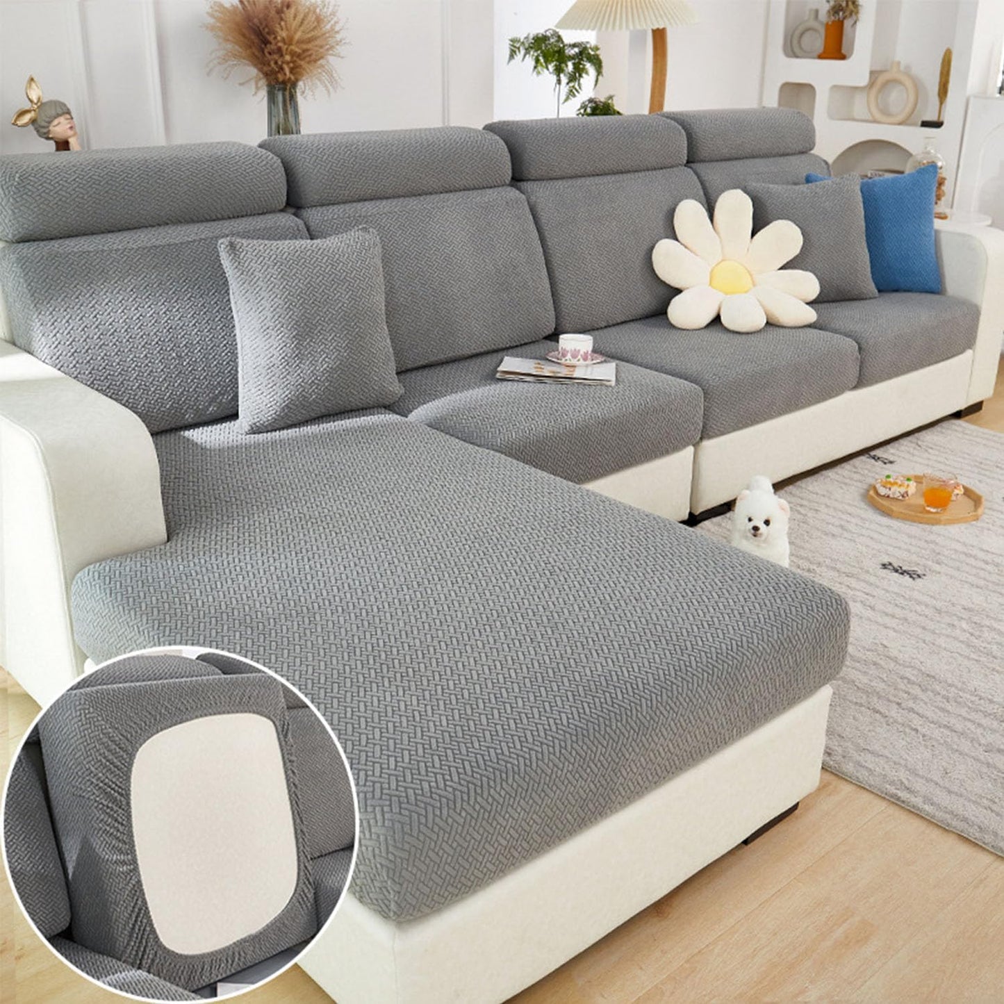 Magic Sofa Covers for Sectional Sofa - Universal Washable Slipcovers