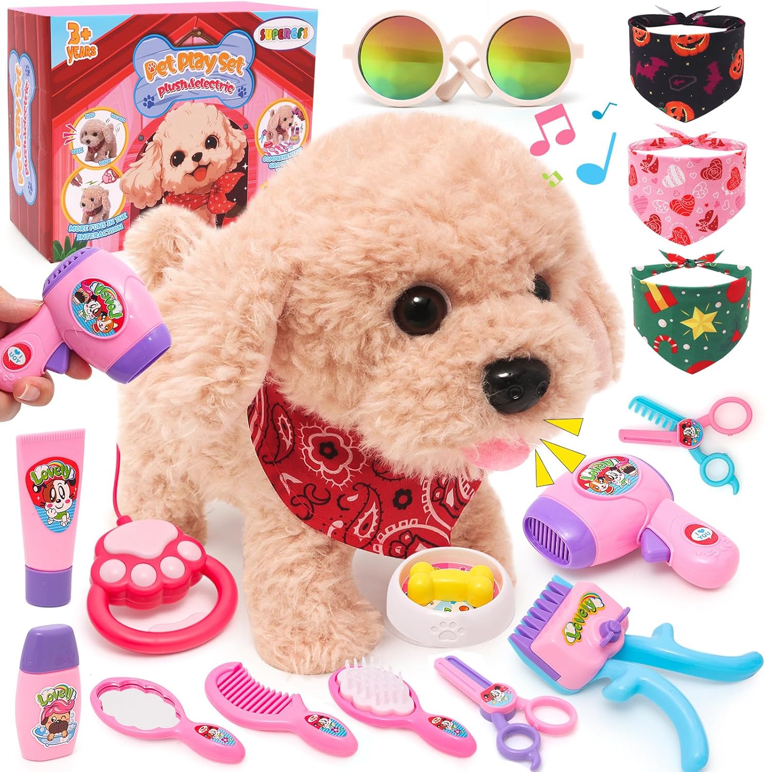 Interactive Robotic Dog Toy with Wagging Tail - Perfect Gift for Kids!