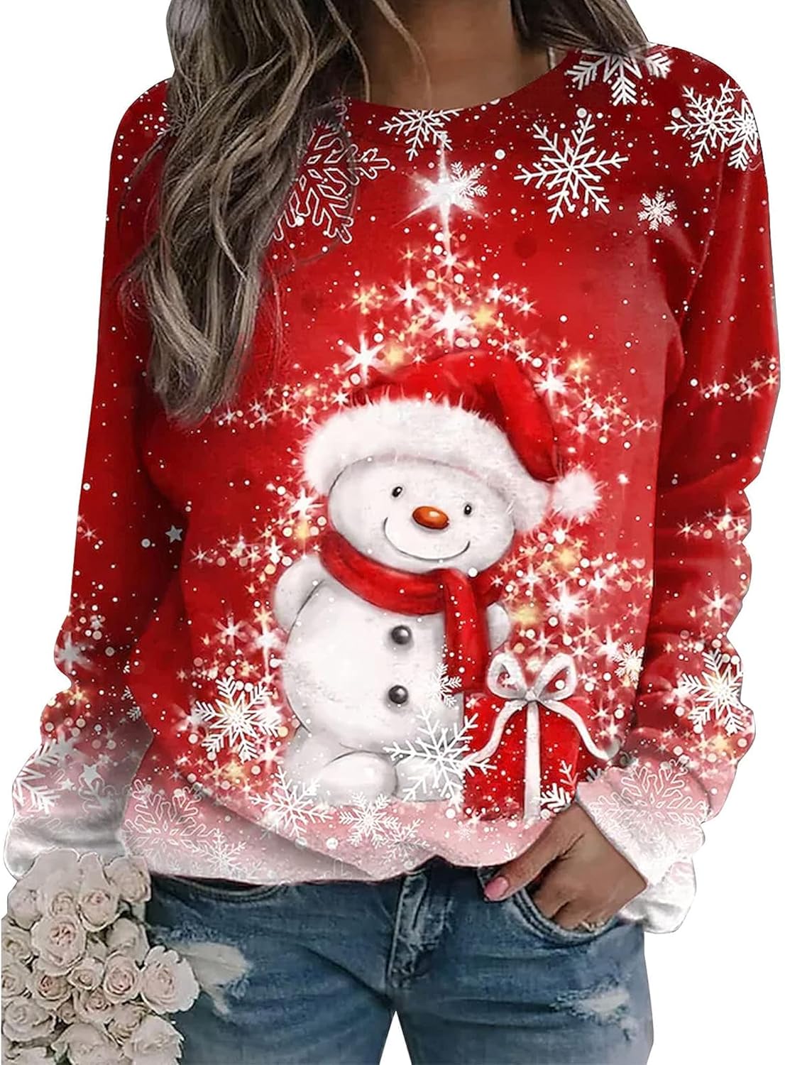 Funny Snowman Holiday Sweatshirt by IZROLO