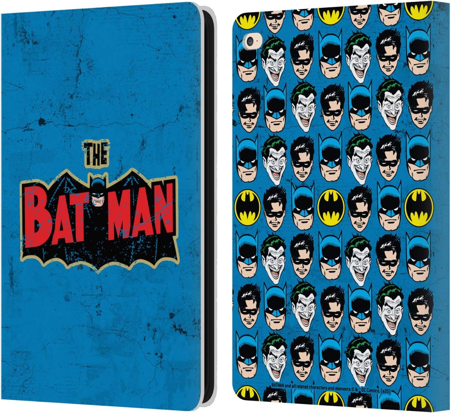 Batman DC Comics Distressed Logo Vintage Leather Wallet Case