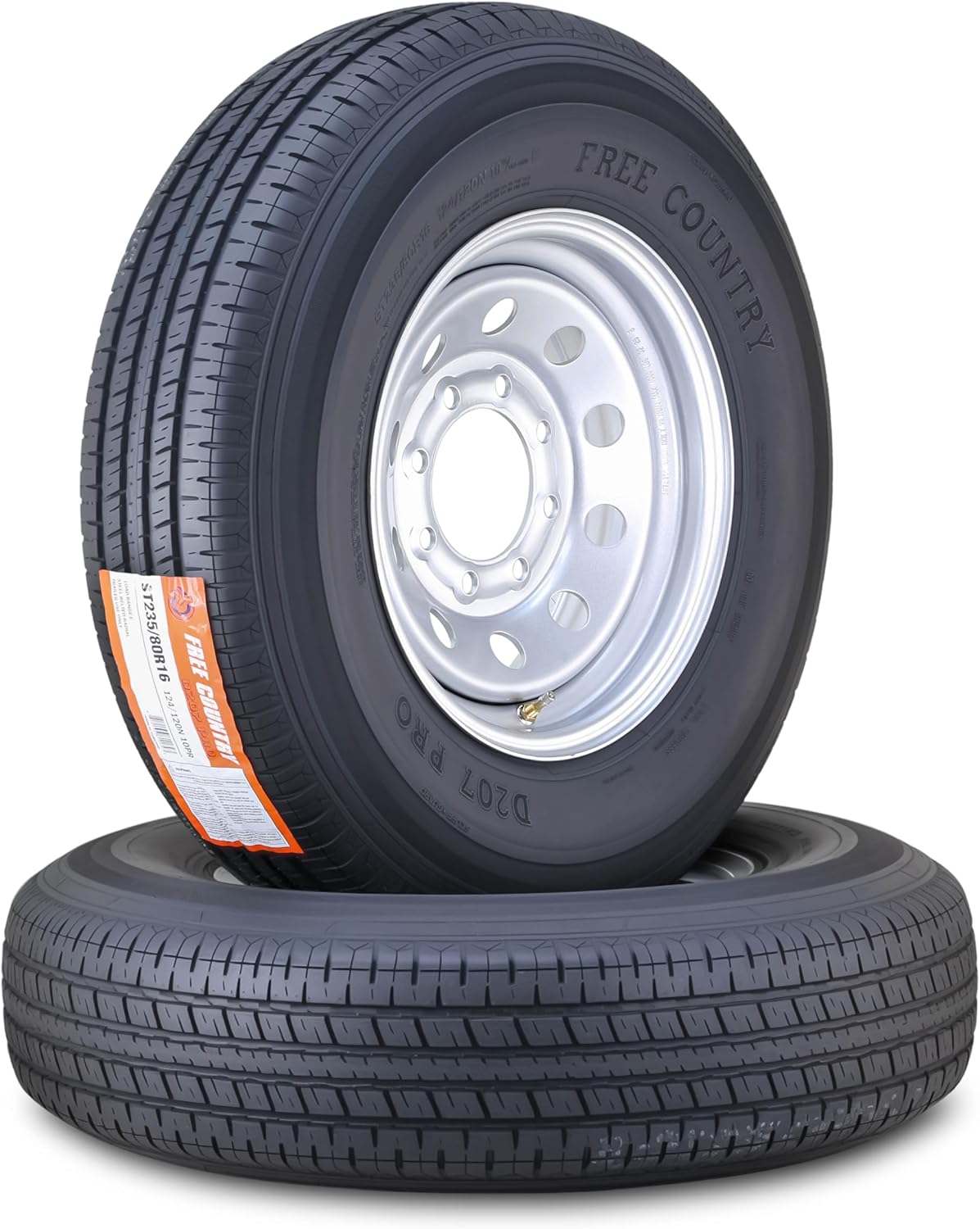 Free Country Trailer Tire Wheel Assembly ST235/80R16 10-Ply E