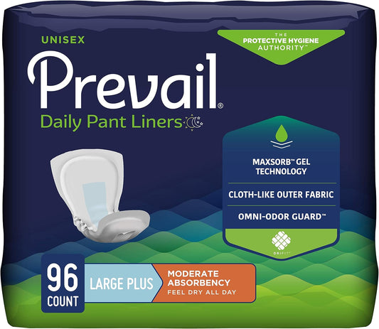 Prevail Incontinence Pant Liners - Large Plus for All, 96 Count