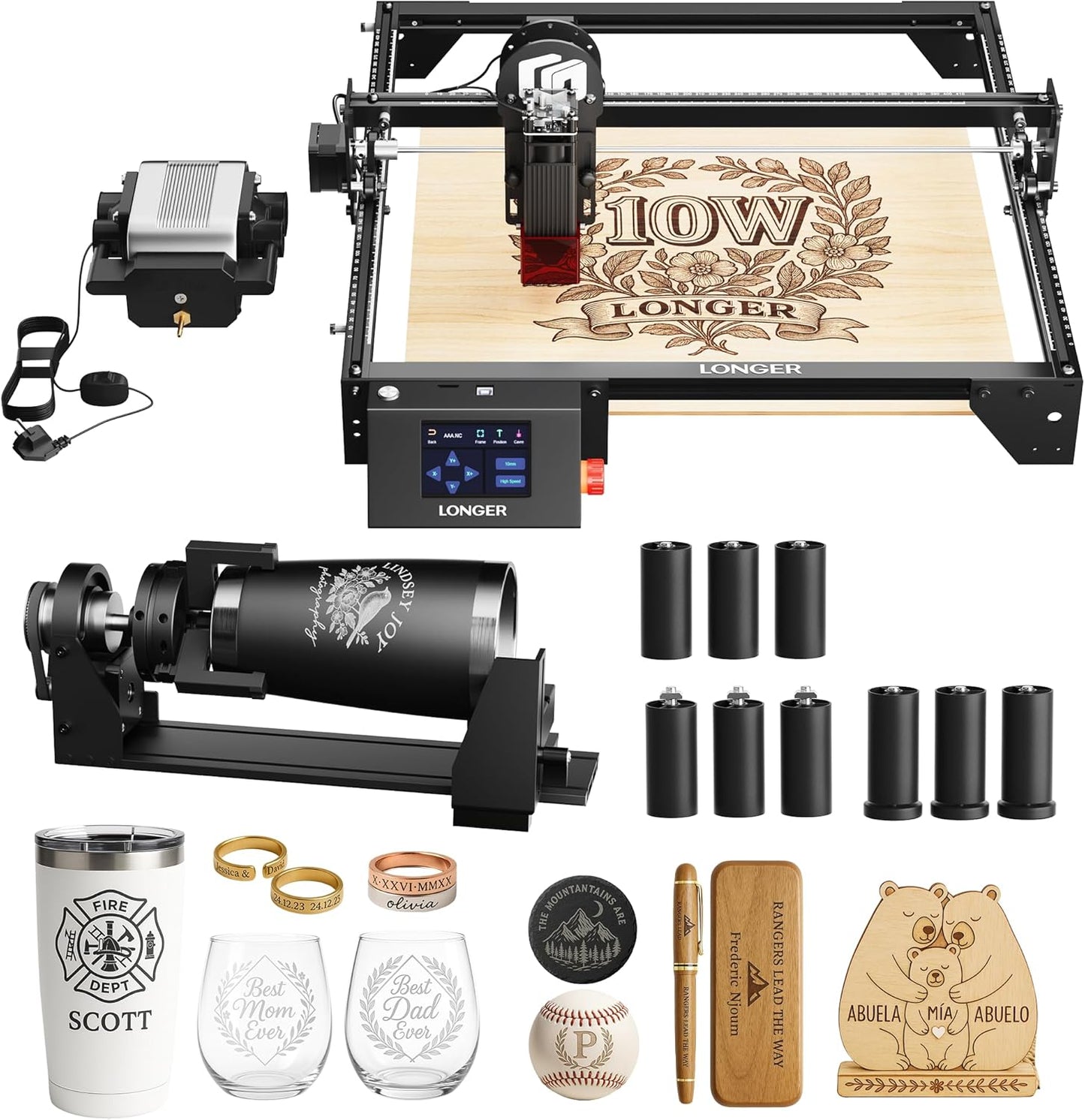 LONGER Ray5 10000mW Laser Engraver for Wood and Metal Projects