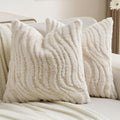 FUTEI Cream Decorative Throw Pillow Covers for Cozy Home Decor