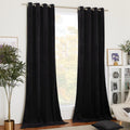Halloween Black Velvet Curtains - Luxury Room Darkening Drapes