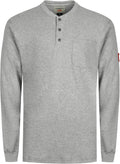 TICOMELA FR Shirts for Men Flame Resistant Long Sleeve Henley - Work