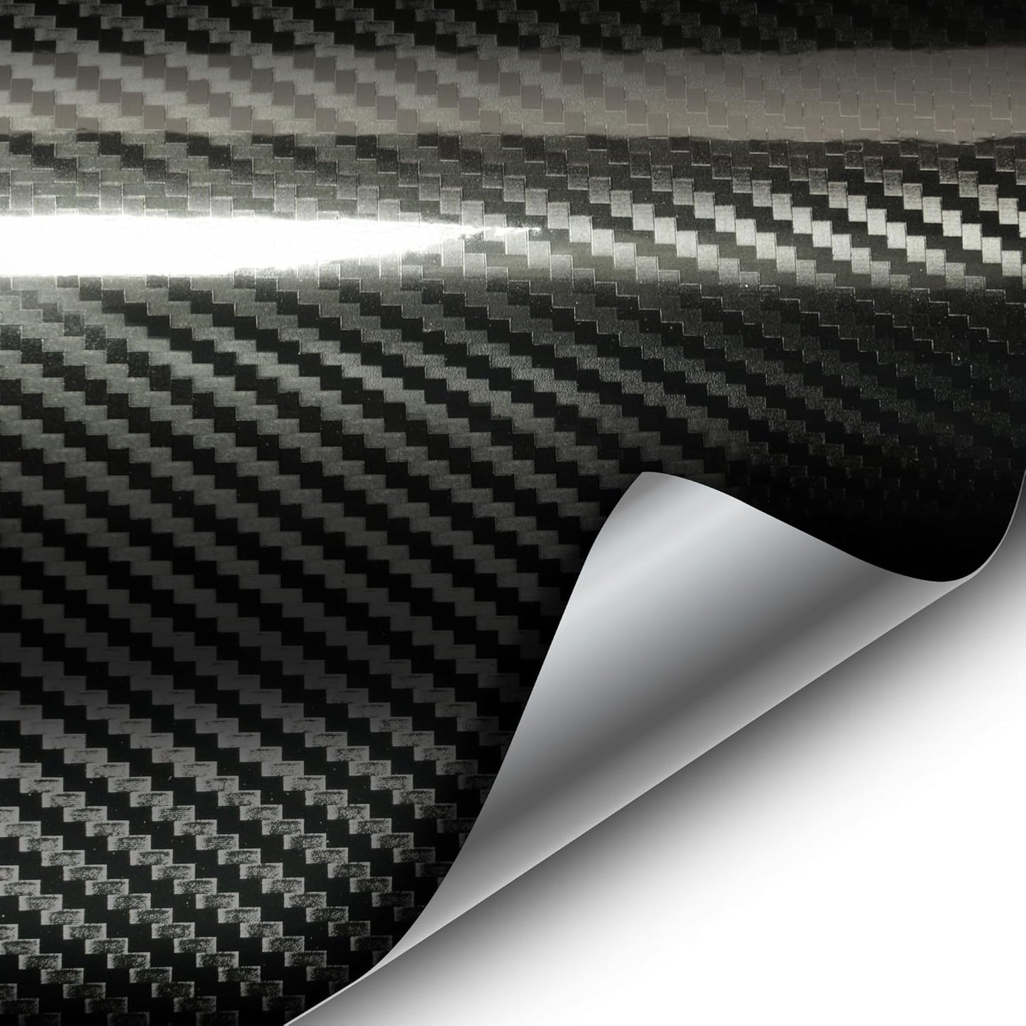 VVIVID Epoxy High Gloss Black Carbon Fibre Vinyl Wrap Film