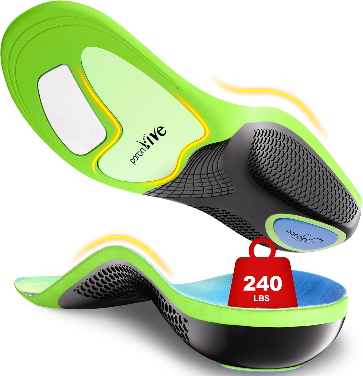 Plantar Fasciitis Insoles for Pain Relief and Arch Support