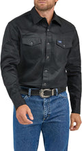 Wrangler Men's Cowboy Cut Western Chambray Snap Work (Style CZVS)