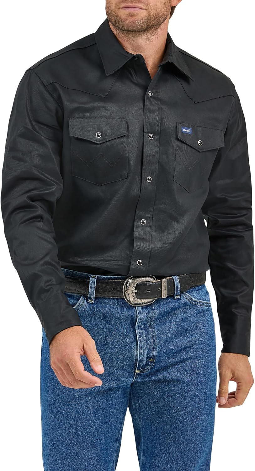 Wrangler Men's Cowboy Cut Western Chambray Work Shirt Review