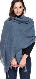 Extra Large Pashmina Shawl for Women - Thick Wool Blend Wrap 78in