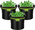 5-Gallon AeroBase Grow Bag 3-Pack - Breathable Mesh Planters
