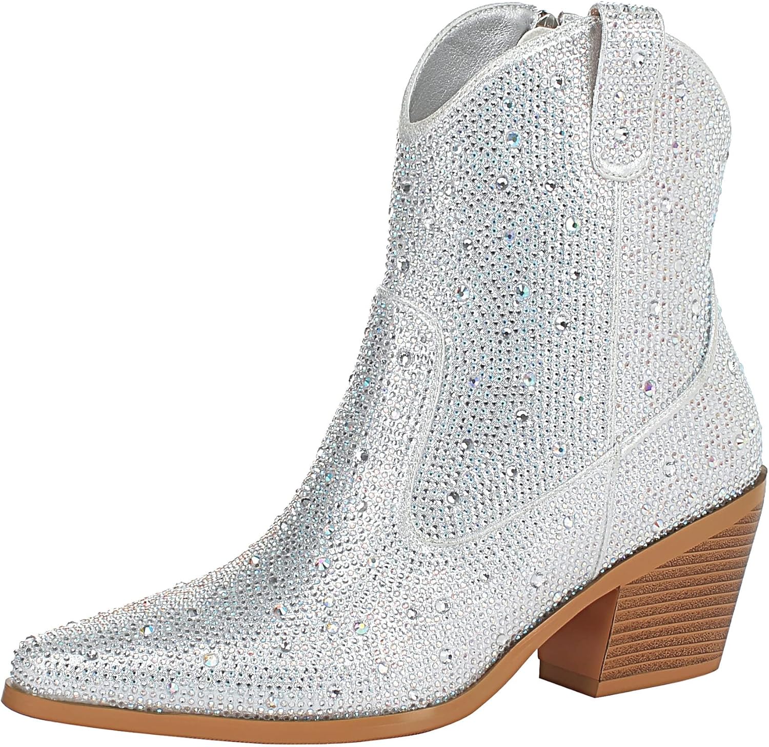 FIFSY Women Rhinestone Cowboy Boots for Stylish Occasions