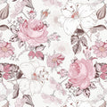 Hopepak Floral Peel and Stick Wallpaper 16.1in x 394in - Modern Pink