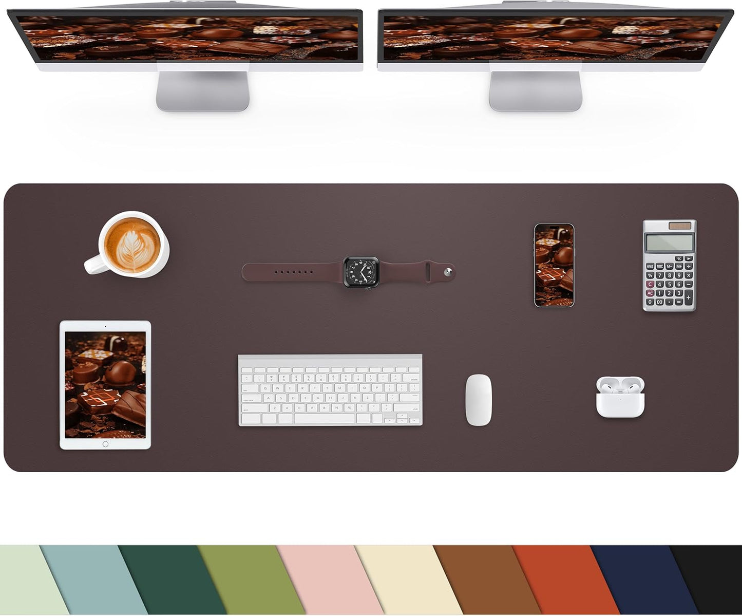 Large Leather Desk Pad Protector for Office and Home Use