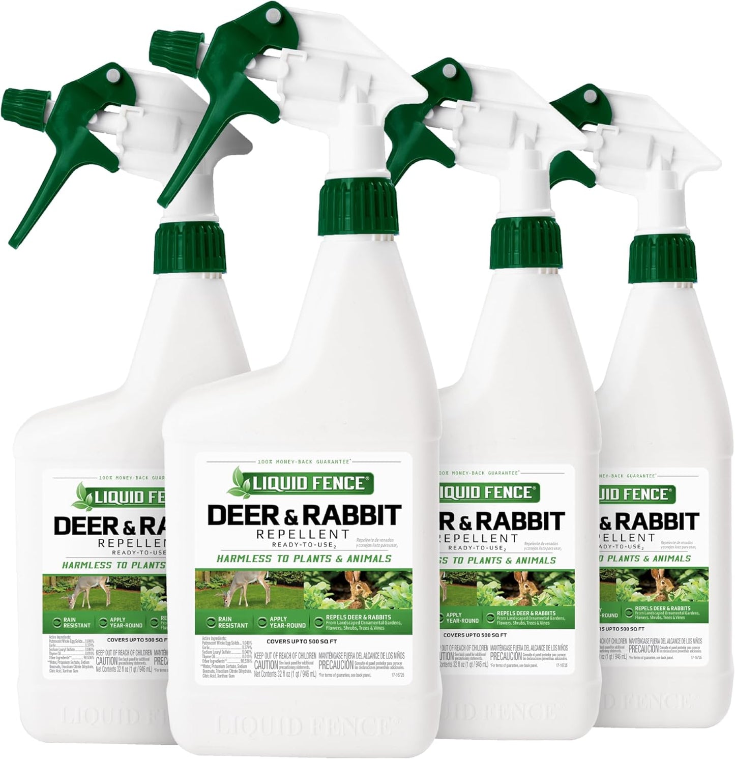Liquid Fence Deer And Rabbit Repellent Ready-To-Use 32 Ounces