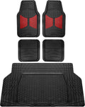 Monster Eye Full Set Rubber Floor Mats with Trimmable Cargo Liner