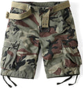 Men's Camo Cargo Shorts - Durable Cotton for Outdoor Adventures