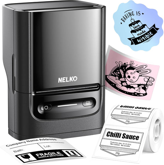 Nelko PM220 Bluetooth Label Printer: Print Anywhere!