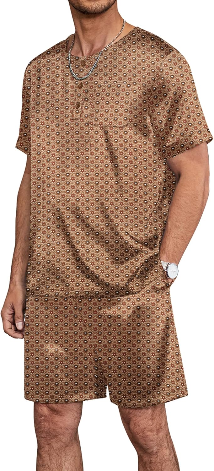 Ekouaer Men Silk Pajamas Set for Ultimate Comfort and Style