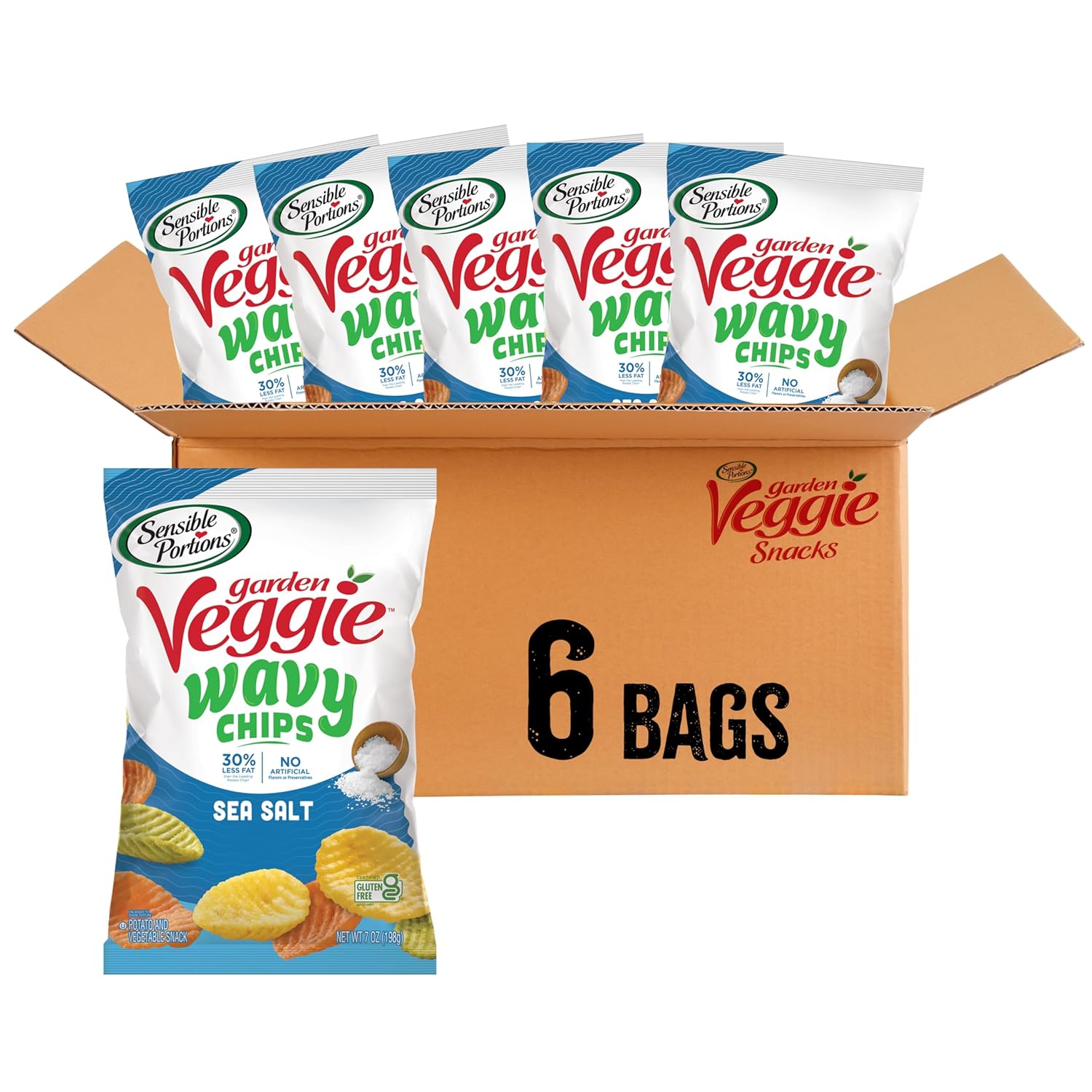 Sensible Portions Veggie Wavy Chips for Delicious Snacking