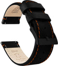 22mm Top Grain Leather Watch Band Strap for Men - Quick Release