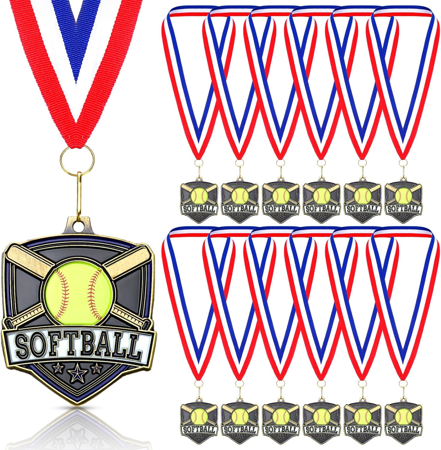 10/20/30/40 Pcs Award Medals Bulk for Sports Events and Parties