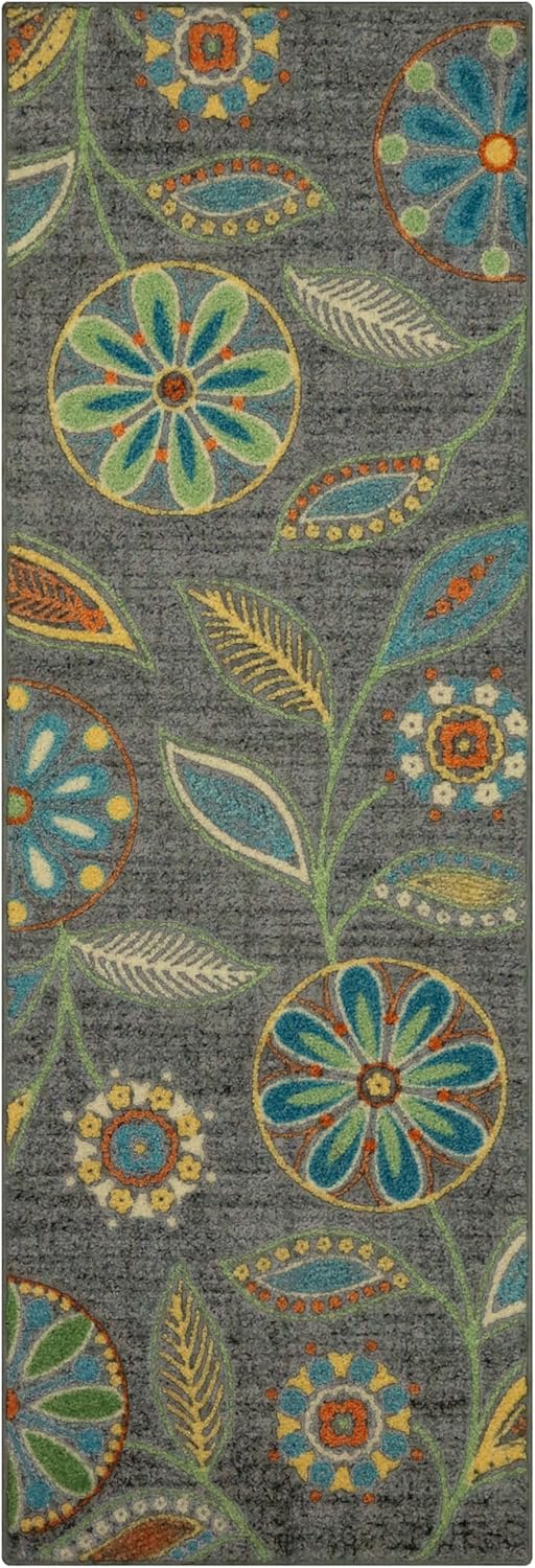 Maples Rugs Reggie Floral Runner Rug for Stylish Hallways
