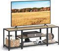 Industrial 3-Tier TV Stand for 65 TVs - Turquoise Brown