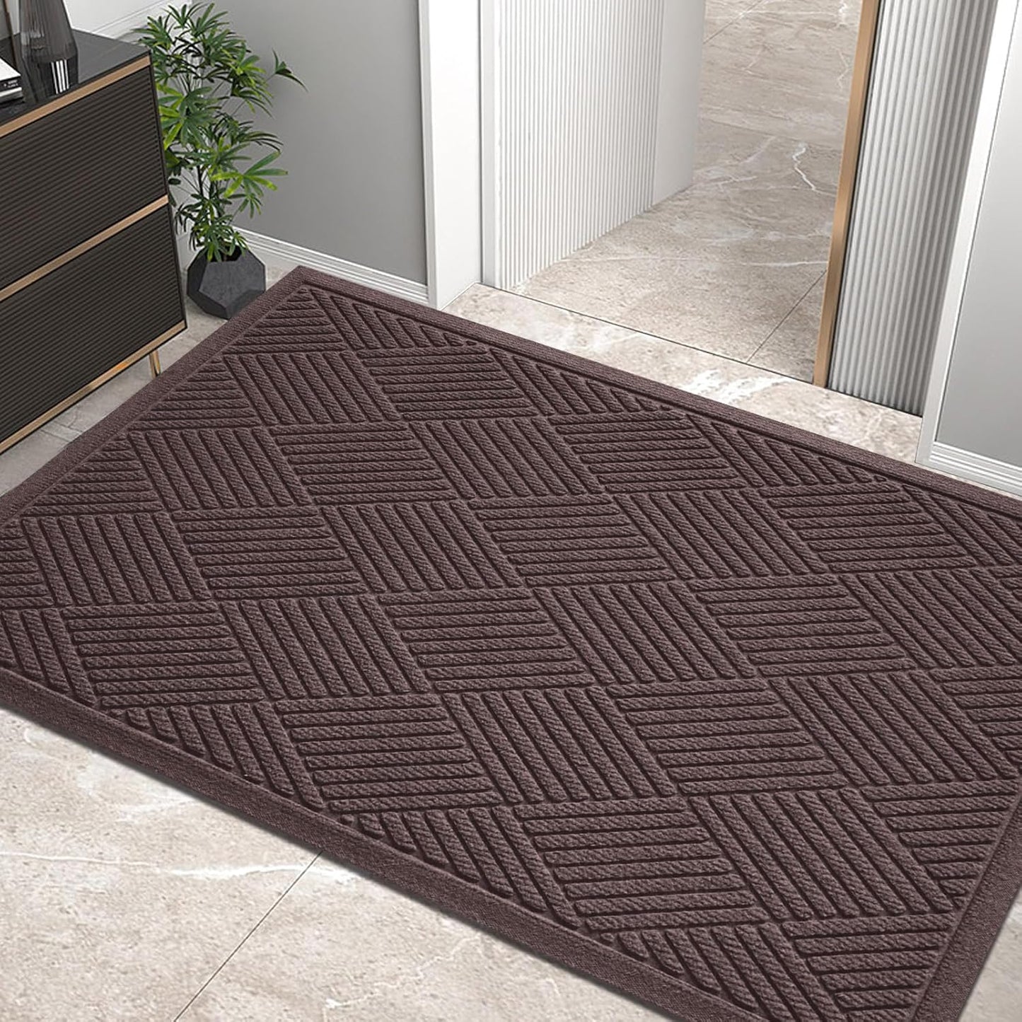 Sturdy Front Door Mat for Muddy Dirt Resistance and Safety