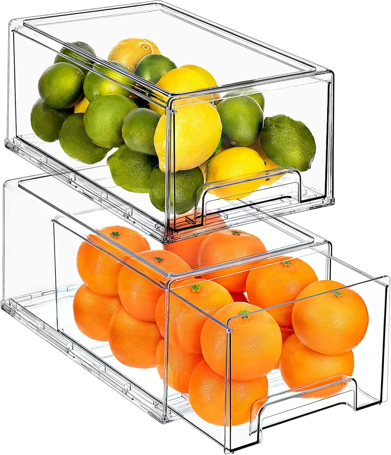 Sorbus Large Clear Storage Drawers for Organized Living Spaces
