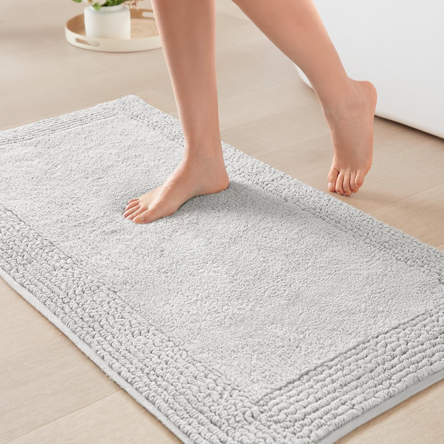 Madison Park Splendor 100% Cotton Tufted Bath Rug for Comfort