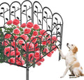 Decorative Garden Fence 6 Panels 7ft Long - Rustproof No Dig Border