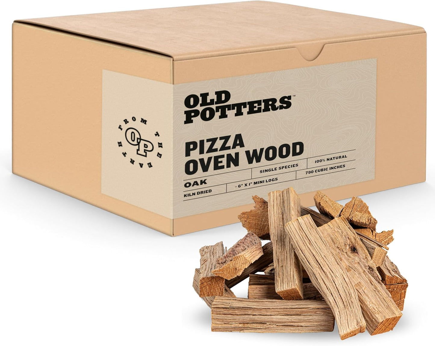 Kiln Dried Pizza Oven Cooking Logs for Grills and Smokers
