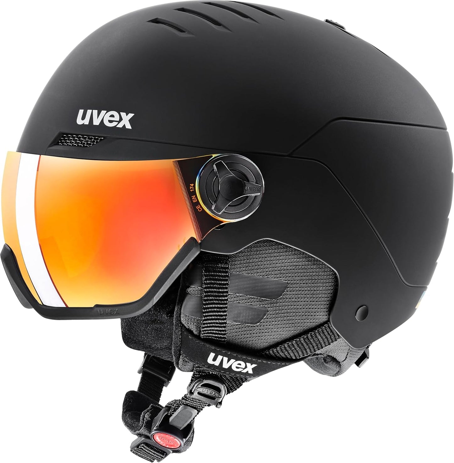 UVEX Wanted Visor Ski Helmet - Adjustable Integrated Visor