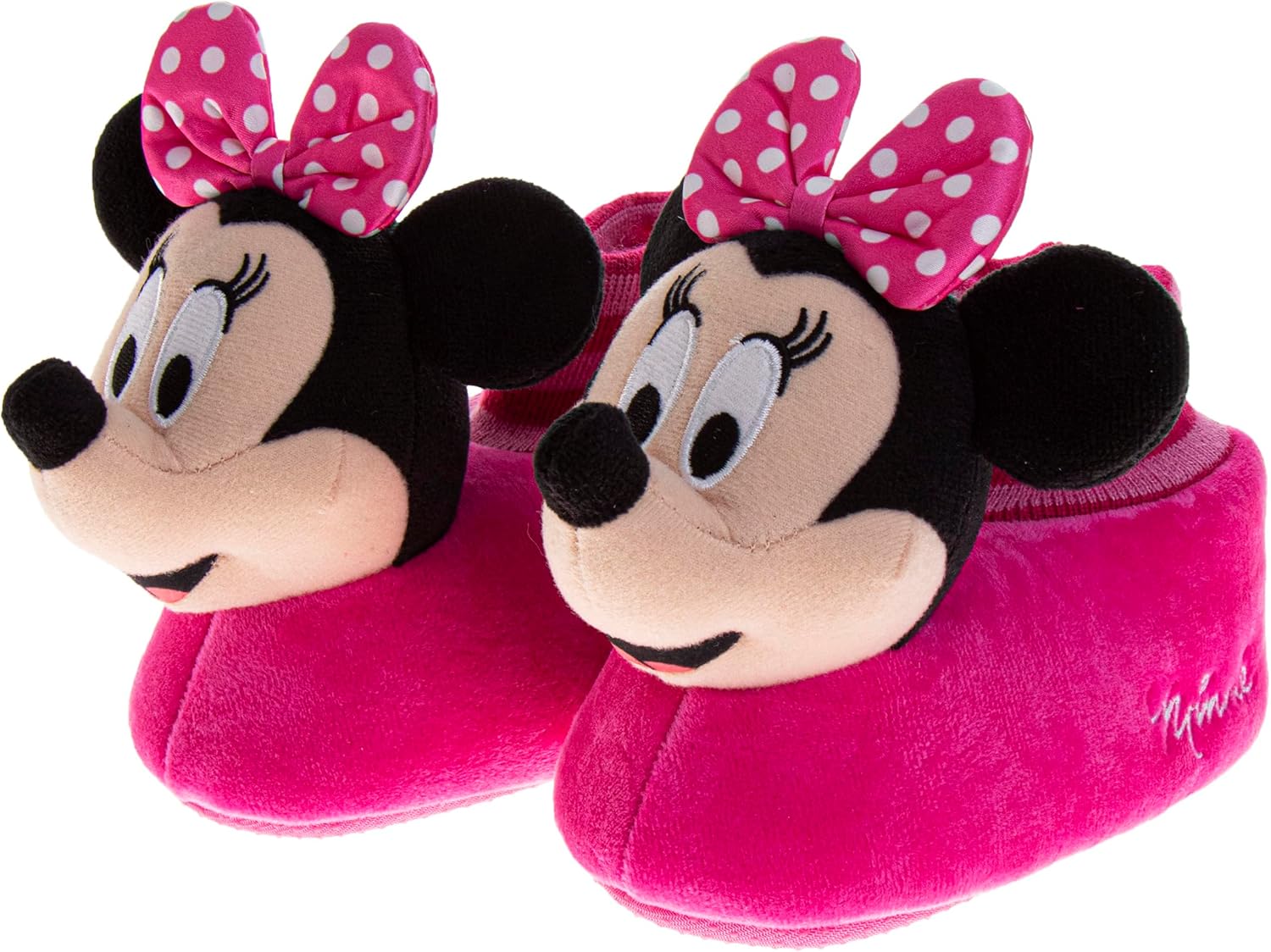 Disney Girl's Slippers Indoor House Shoes Warm Plush Slip Ons