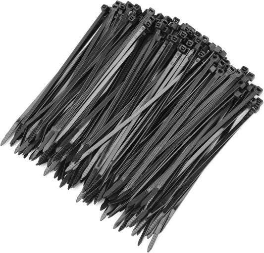 OneLeaf Heavy Duty 6 Cable Ties 200 Pcs: 40lbs Strength, UV Resistant for Indoor/Outdoor Use